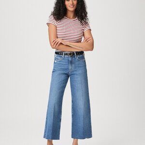 PAIGE Anessa Raw Hem Jeans in Le Club Size 24 EUC